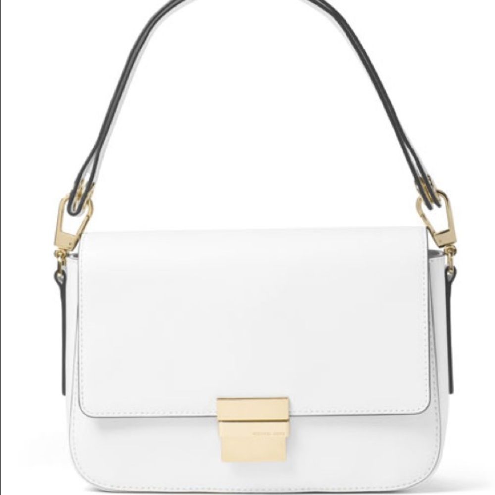 NWT Madelyn Large Convertible Two-way wear Shoulder Bag, Optic White handbag - Picture 6 of 13